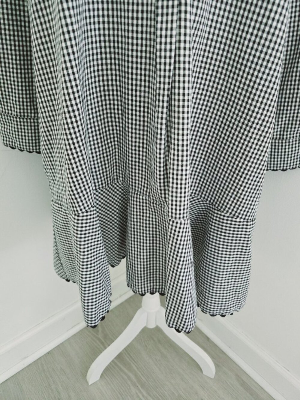 Tuckernuck Black Gingham Cotton Hemp Ric Rac Callahan Shirt Dress Size XXL 2X - Picture 5 of 13
